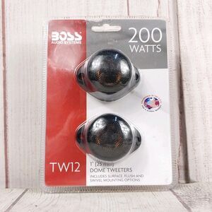 BRAND NEW - BOSS Audio Systems 1" Poly Dome Tweeter TW12 - 200 Watt Car Tweeters